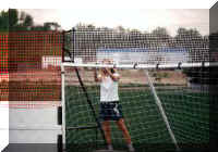 Goal Top Fence close-up